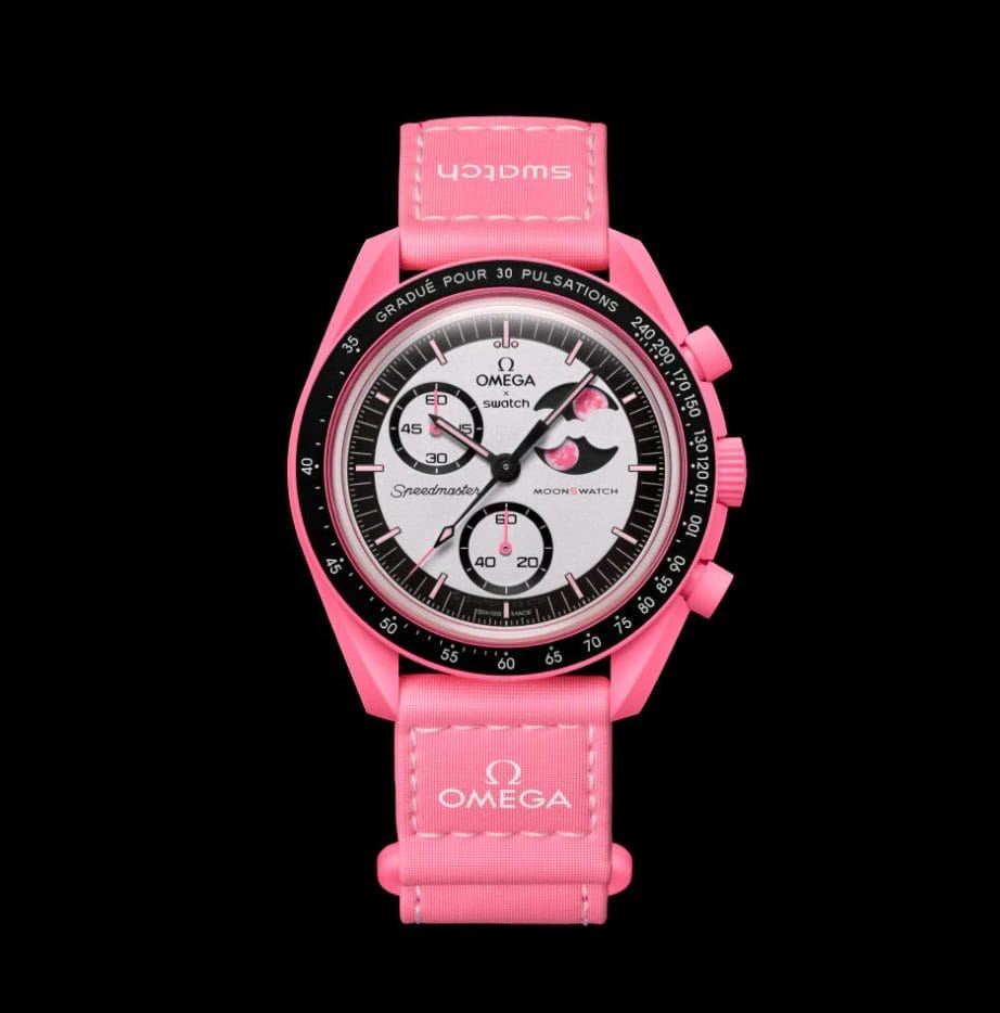 新品SWATCH OMEGA BIOCERAMIC MOONPHASE PINK MISSION TO THE PINK MOONPHASE - Bioceramic MoonSwatch Collection